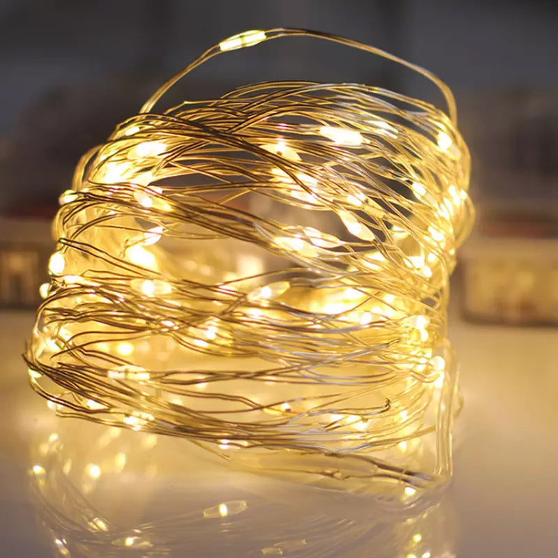 USB Remote Control Copper Wire Light String for Holiday Decoration