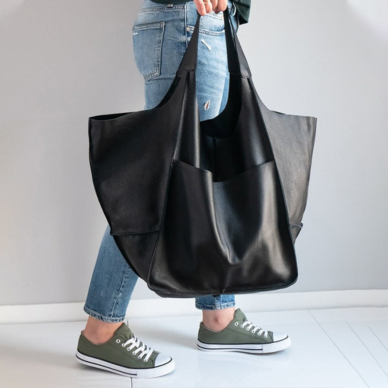 Women's Oversized Leather Tote